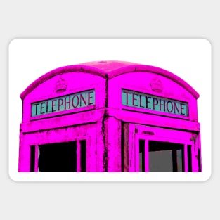 Pink Phone Box Sticker